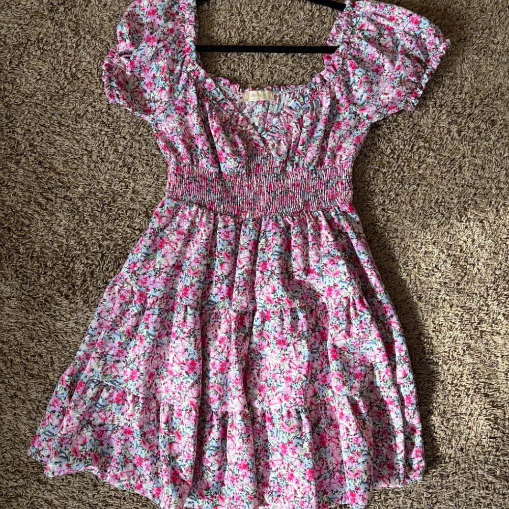 Altar'd State Pink Floral Dress